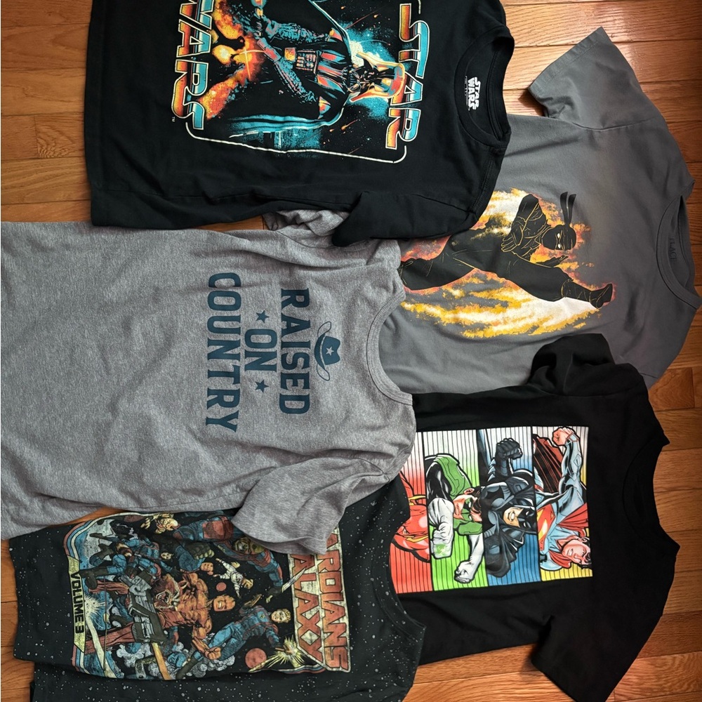 Star Wars Black and Gray Kids Graphic Tee Pack — Black & Gray